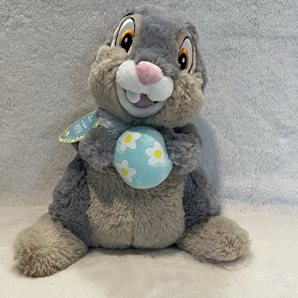 Disney Hallmark Egg-Stra Special Plush Thumper 10" Easter‎ Bambi Bunny Egg NWT